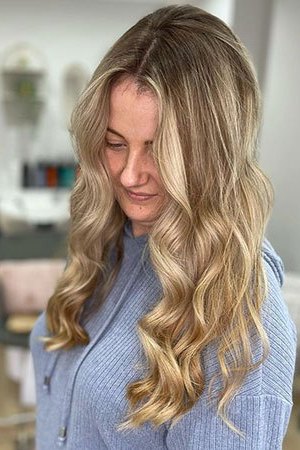 face-framing-balayage at Tiffany Frances Salon in Gravesend